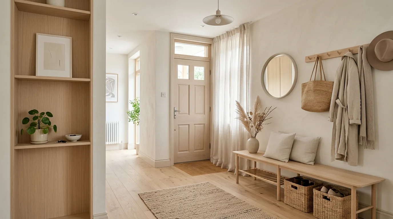 Bring in a bench when the layout has room for it inspiration for an entryway.